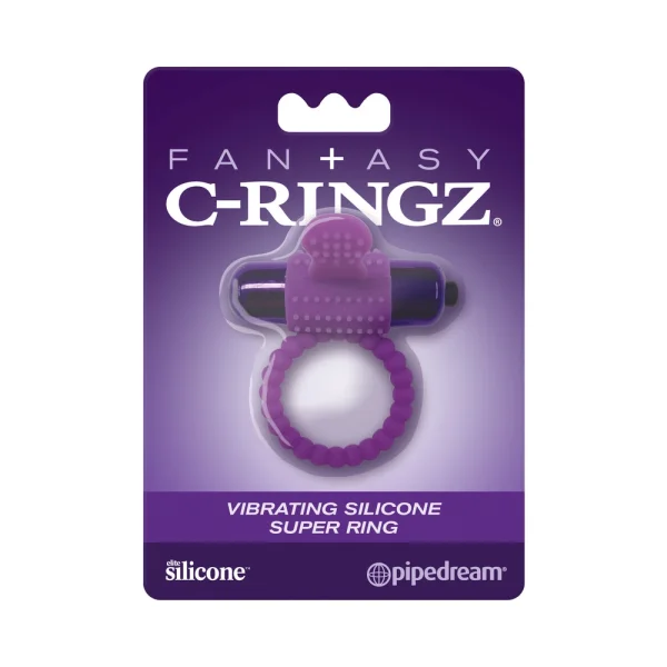 Fcr - Fantasy C-ringz Vibrating Silicone Super Ring Purple — image 9 of 12
