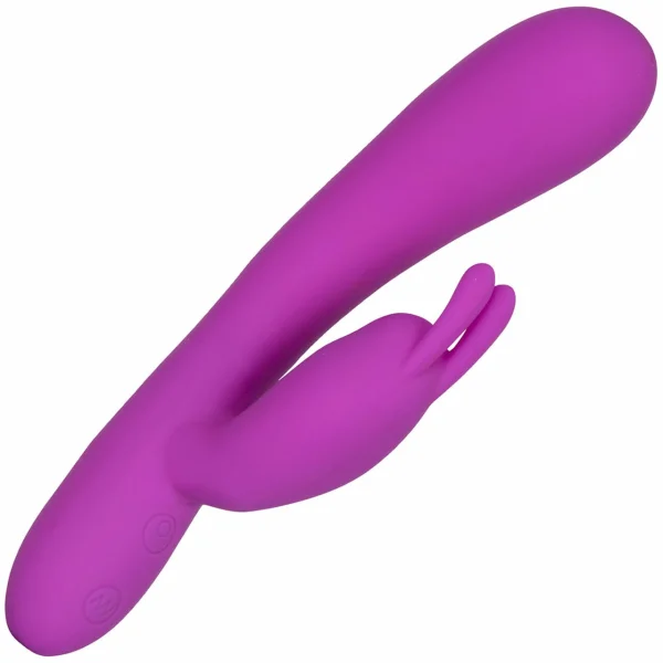 Embrace Massaging G-Rabbit Rechargeable Silicone Vibrator by CalExotics - Purple