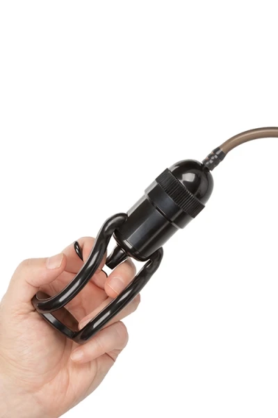 California Exotic Vibro Air Pump 9" Vibrating Penis Pump with Pressure Activation