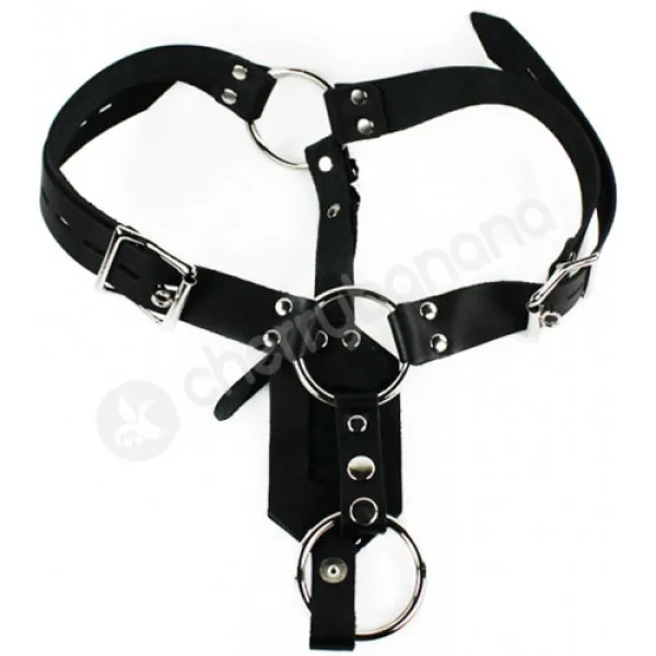 Kinklab Butt Plug Harness With Cock Ring