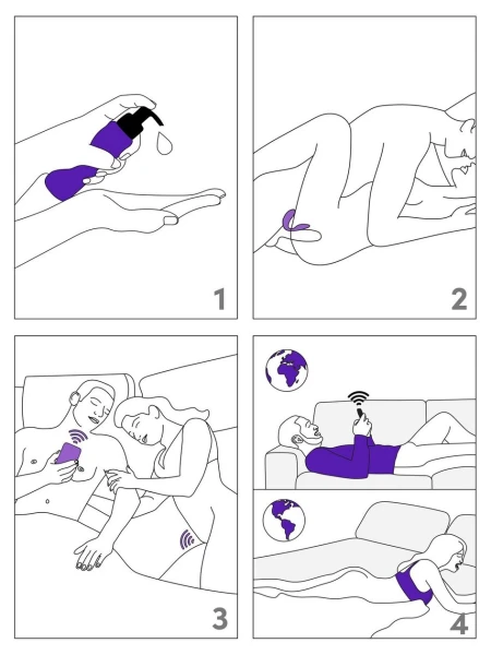 We-Vibe Sync Go App Controlled Rechargeable Clitoral and G-Spot Vibrator