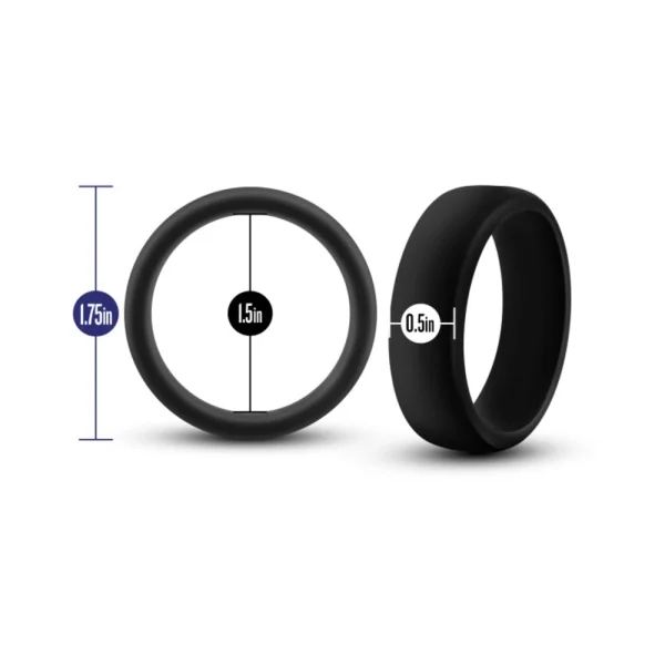 Performance Silicone Go Pro Cock Ring Black