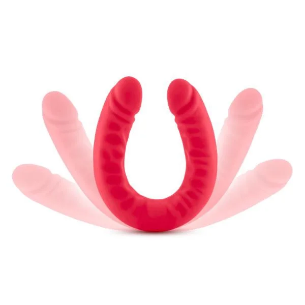 Ruse 18 inches Silicone Double Headed Dildo Cerise