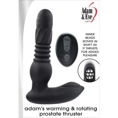 Adam s Warming and Rotating Prostate Thruster Black