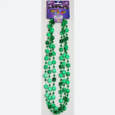 Marajuana Leaf Beads 3 per
