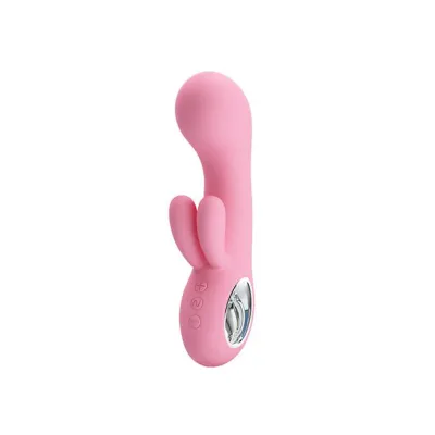 Chris Dual Ears Rabbit Vibe Pink 6 Inch