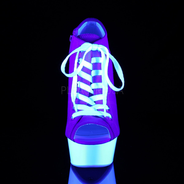 6 inches Heel,1 3/4 inches PF Open Toe Sneaker, Side Zip — image 10 of 20