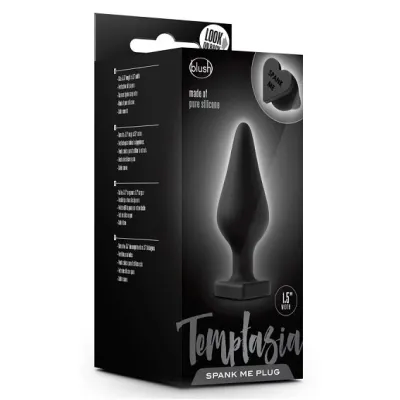 Blush Temptasia Black Spank Me Butt Plug