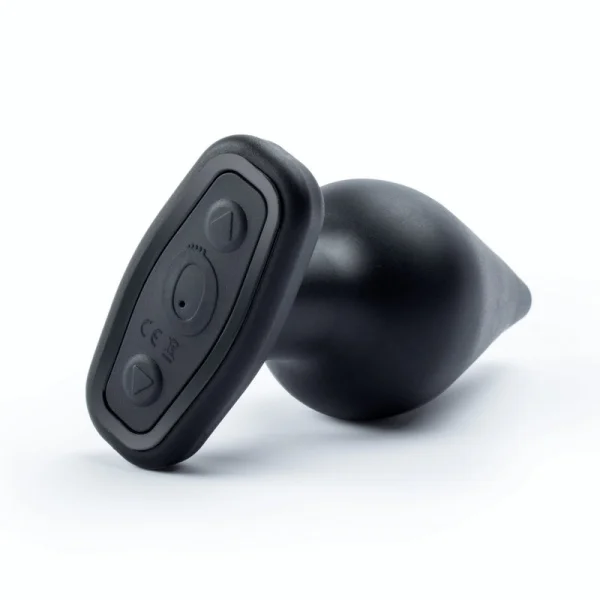 My Secret Rechargeable Vibrating Silicone XL Butt Plug With Remote By Screaming O - Black