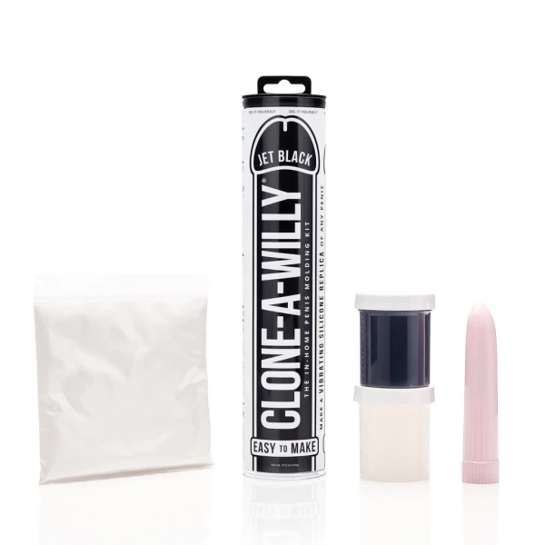 Clone-A-Willy Make Your Own Vibrating Silicone Dildo - Jet Black