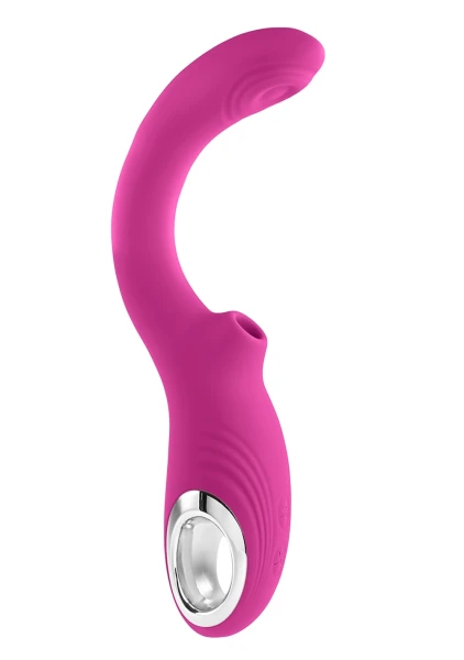 Strike A Pose Silicone Dual Stimulation G-Spot & Clitoral Vibrator With Suction By Evolved Novelties