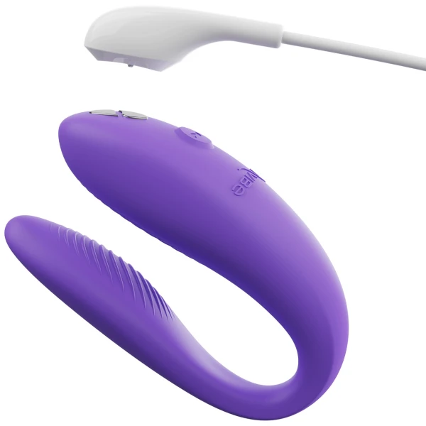 We-Vibe Sync Go App Enabled Waterproof Rechargeable Couples Vibrator - Purple