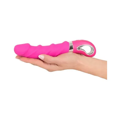 Sweet Smile Warming Soft Vibrator Pink 8 9 Inch