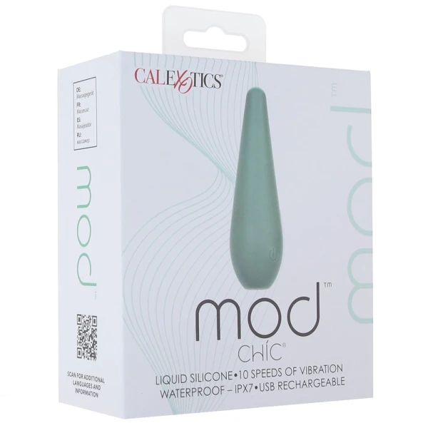 Mod Chic Rechargeable Waterproof Silicone Clitoral Stimulator By CalExotics - Green