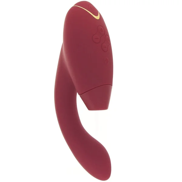 Womanizer DUO 2 Silicone Pleasure Air Clitoral & G-Spot Stimulator - Bordeaux