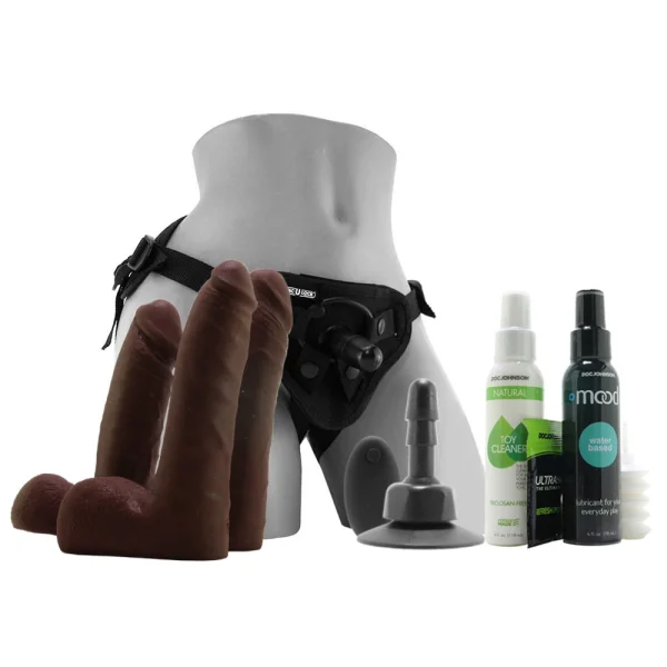 Vac-U-Lock Vibrating Harness Set
