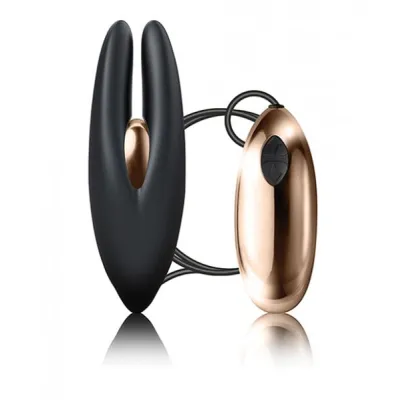 Rocks Off Mimosa Clitoral Vibrator Black Rose Gold