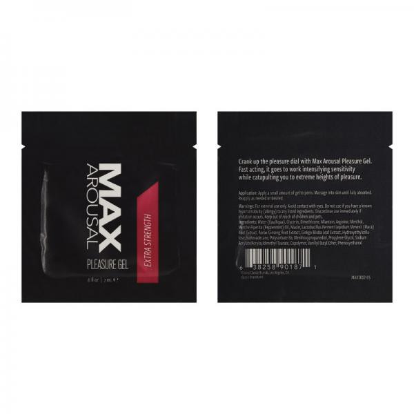 Max Arousal Pleasure Gel Extra Strength Foil 2 Ml (24 Pcs/polybag)