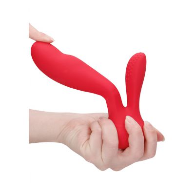G Spot and Clitoral Vibrator Flair Red Best Silicone Sex Toys