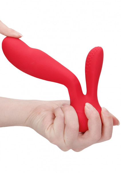 G-Spot and Clitoral Vibrator - Flair - Red - Best Silicone Sex Toys
