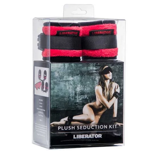 Black Label Plush Seduction Cuff Kit Black Microfiber — image 6 of 12
