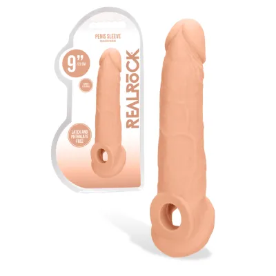 Shots Toys 9 Lifelike Penis Extension with Ball Strap