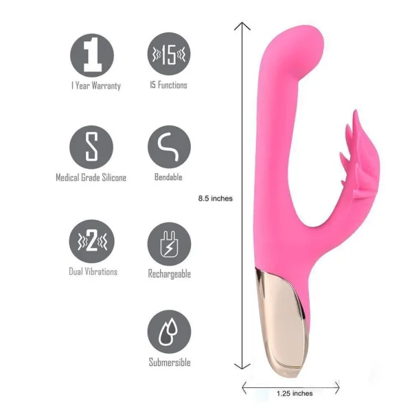 Maia Rechargeable Silicone Rabbit Vibrator