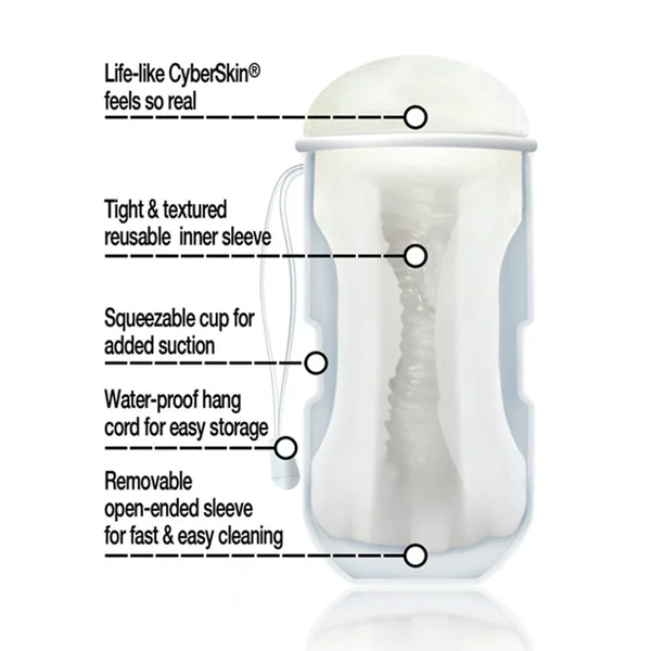 Cyberskin Vulcan Pussy Stroker W/cooling Glide Frost — image 21 of 21