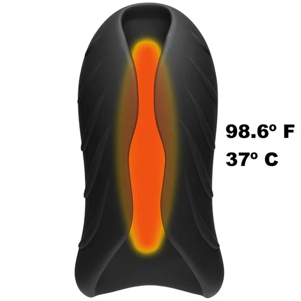 Optimale Silicone Auto-heating Stroker Rechargebale Vibrating Black/slate — image 15 of 20