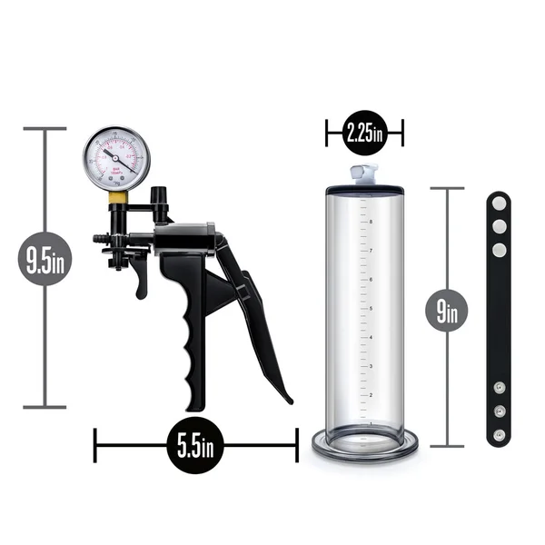 Performance - Vx8 Premium Penis Pump System With Silicone Cock Strap -  Clear — image 22 of 22