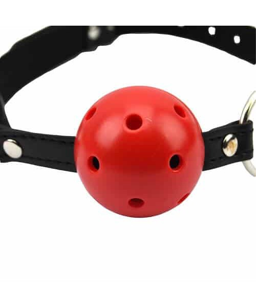 Bound to Please Breathable Ball Gag Red