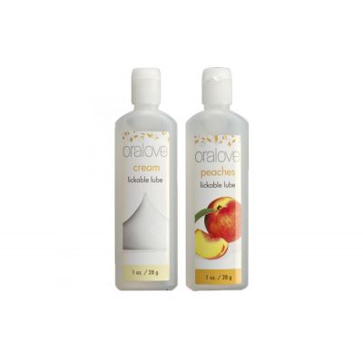 Oral Delight Lubricant 2 pack Peaches and Cream