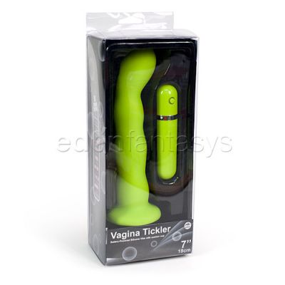 Silicone tickler green