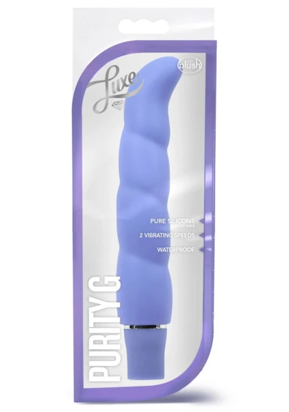 Luxe Purity G Silicone G-Spot Vibrator by Blush Novelties - Aqua