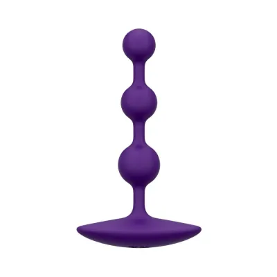 Anal Beads ROMP Amp Silicone Anal Plug Dark Purple