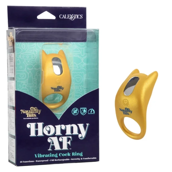 CalExotics - Naughty Bits Horny AF Vibrating Cock Ring