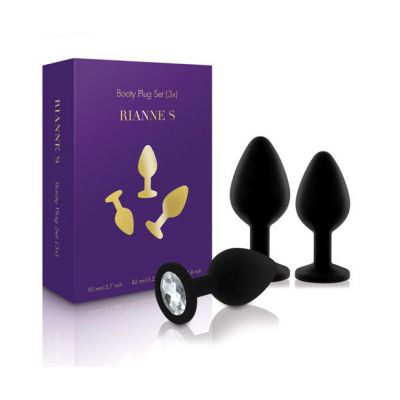 Rianne S Booty Plug Set 3x Black