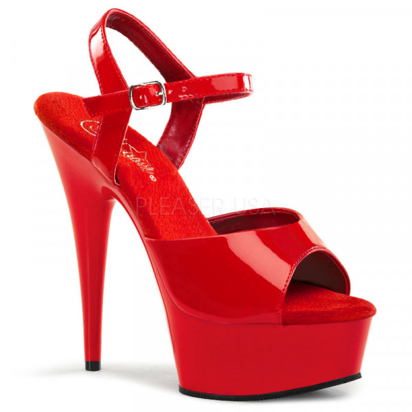 DELIGHT-609 - 6" Stiletto Heel Ankle Strap PF Sandal — image 5 of 16