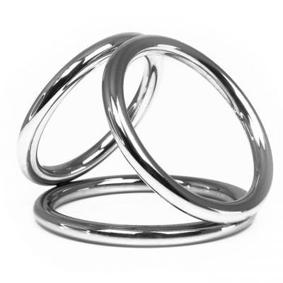 Hot Hardware Troika Stainless Steel Cock Ring Medium or Large