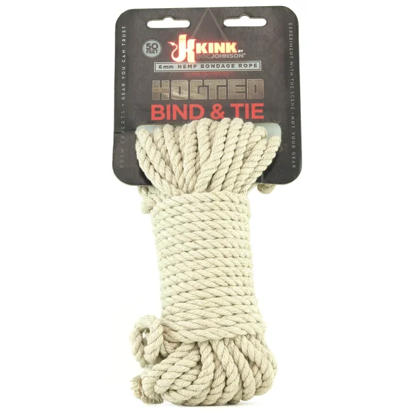 Kink Bind & Tie Hemp Bondage Rope - 50 ft