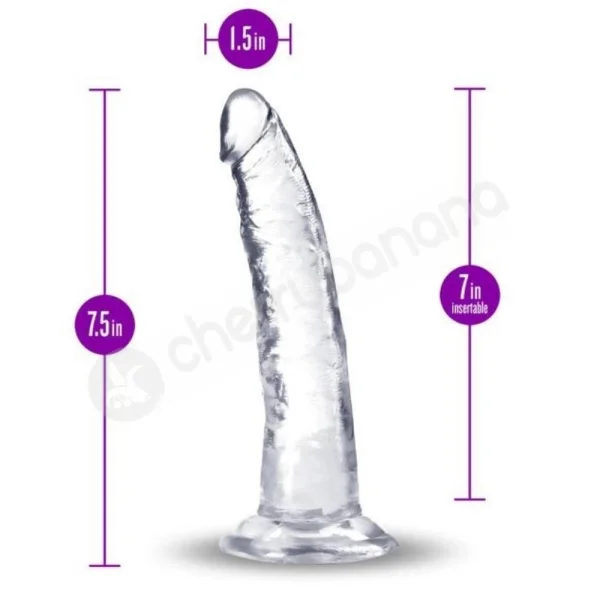 B Yours Plus Lust N Thrust Ultrasoft & Realistic Clear Dildo