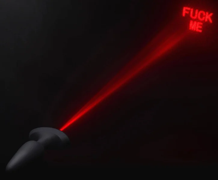 Laser Fuck Me Anal Plug With Remote Control - Small