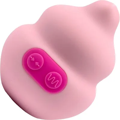 Unbound Squish Squeeze Responsive Rechargeable Waterproof Silicone Vibrator Quartz Cerise