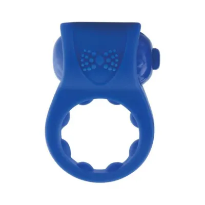 Primo Tux Silicone Vibe Ring Waterproof Blue 6 Piece Display
