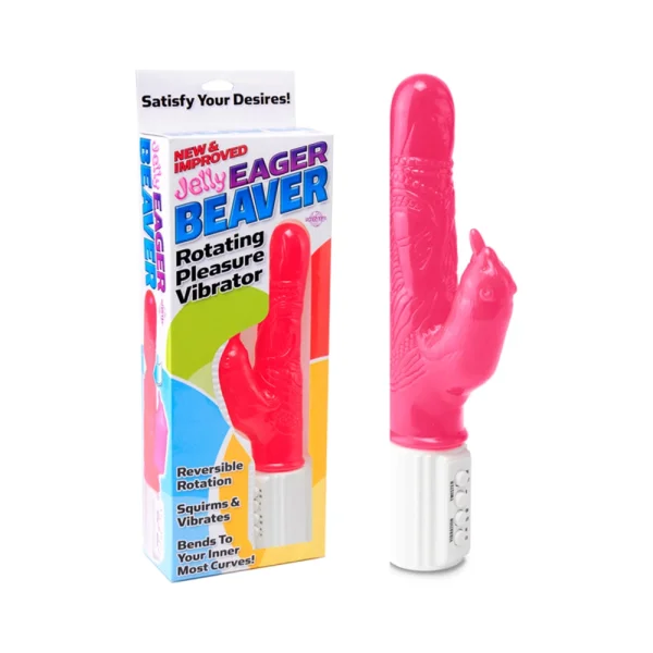 Buy Jelly Eager Beaver Pink Rotating Vibrator Hawttt America s