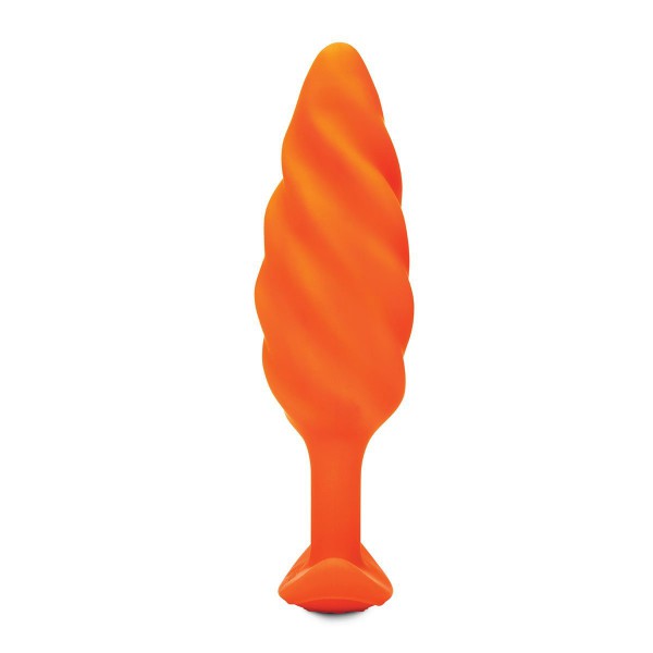 B-vibe Swirl Texture Plug Orange