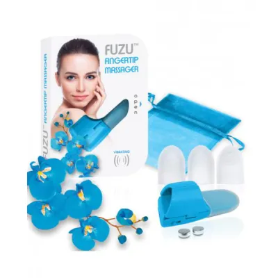 Fuzu Fingertip Massager Neon Blue