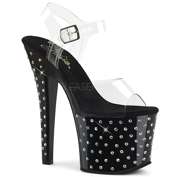 7 inches Heel, 3 1/4 inches PF Ankle Strap Sandal