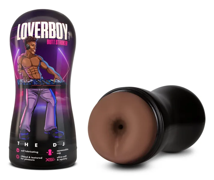 Loverboy - the Dj - Self Lubricating Stroker -  Brown
