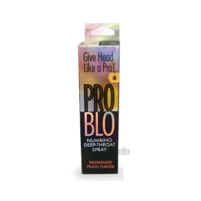 Sex Enhancers Pro Blo Numbing Deep Throat Spray Peach 1 Oz